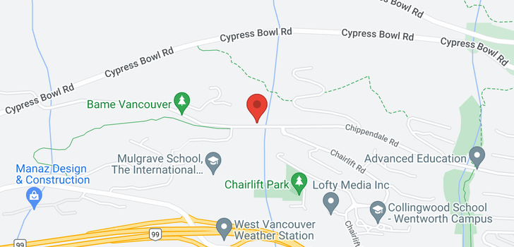 map of 2827 CHIPPENDALE ROAD